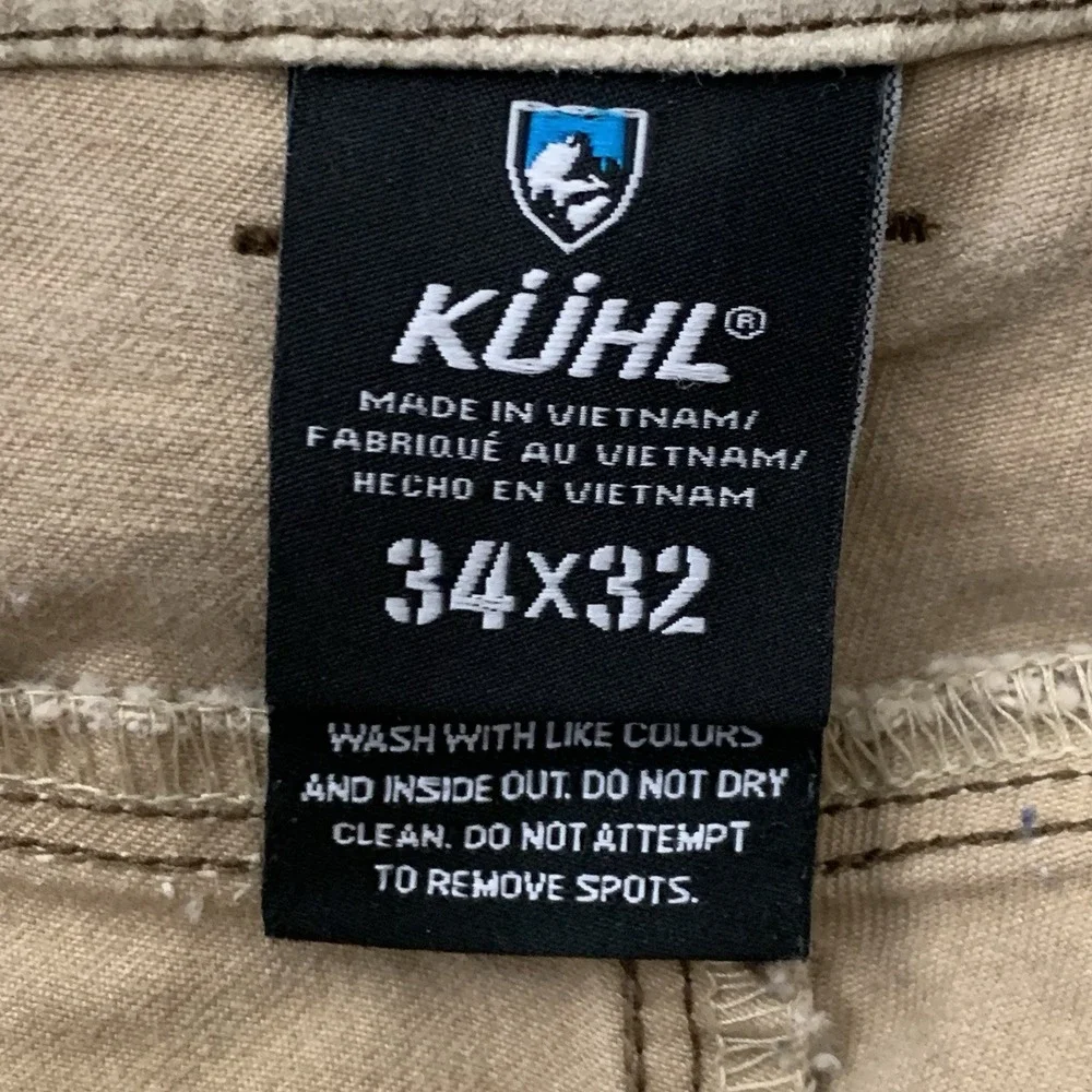 Kuhl Rydr Pants Brown Canvas Style 5016 34 X 32 Actual 31